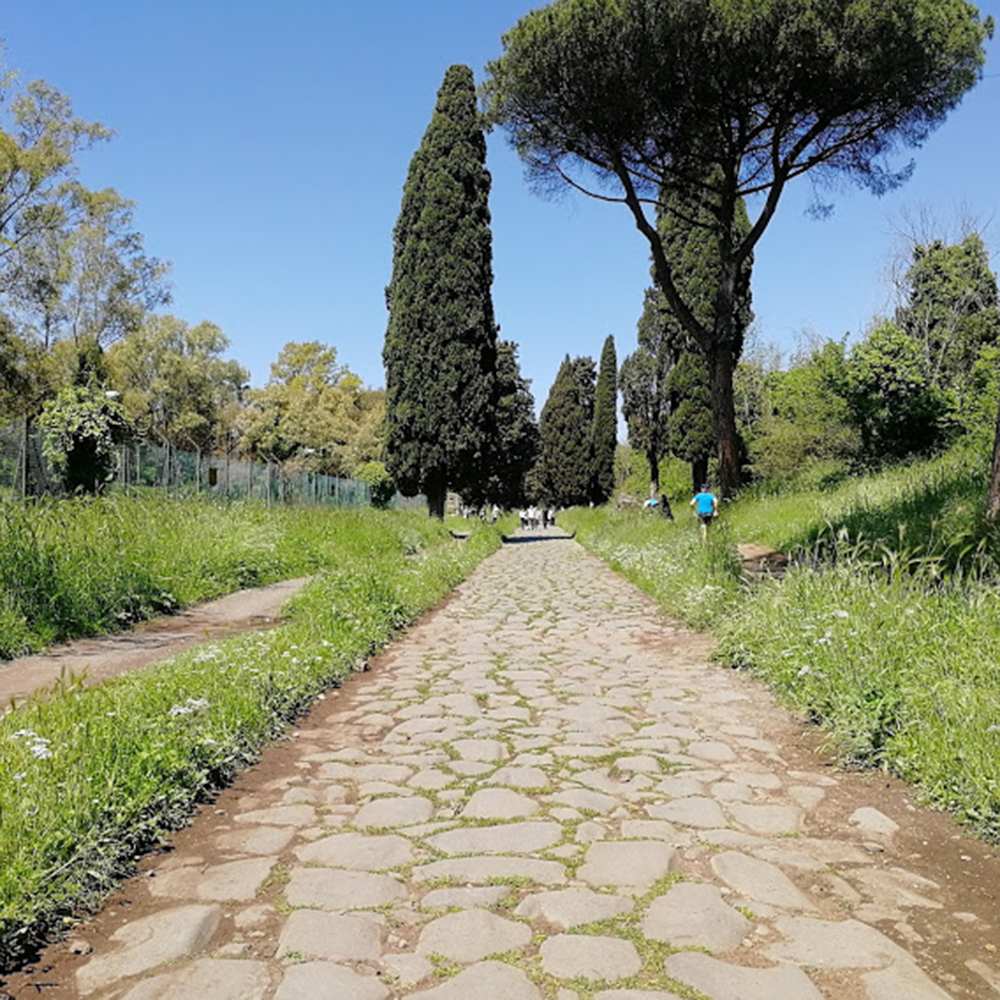Il basolato della via Appia Antica