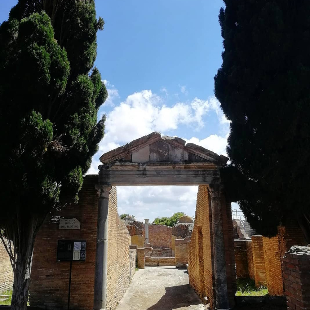 Ostia Antica Casa con Protiro A Tour Guide in Rome