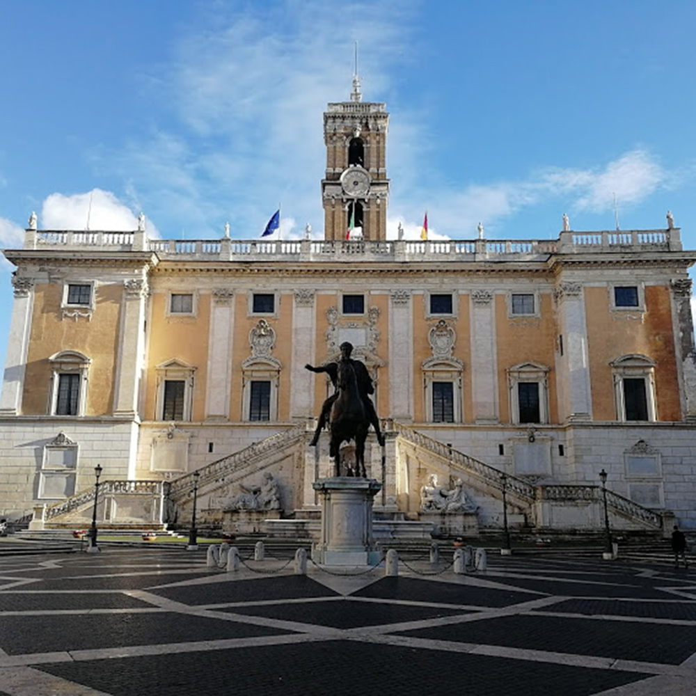 Piazza del Campidoglio con Palazzo Senatorio