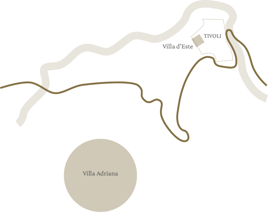 Tivoli Villa Adriana e Villa d'Este mappa