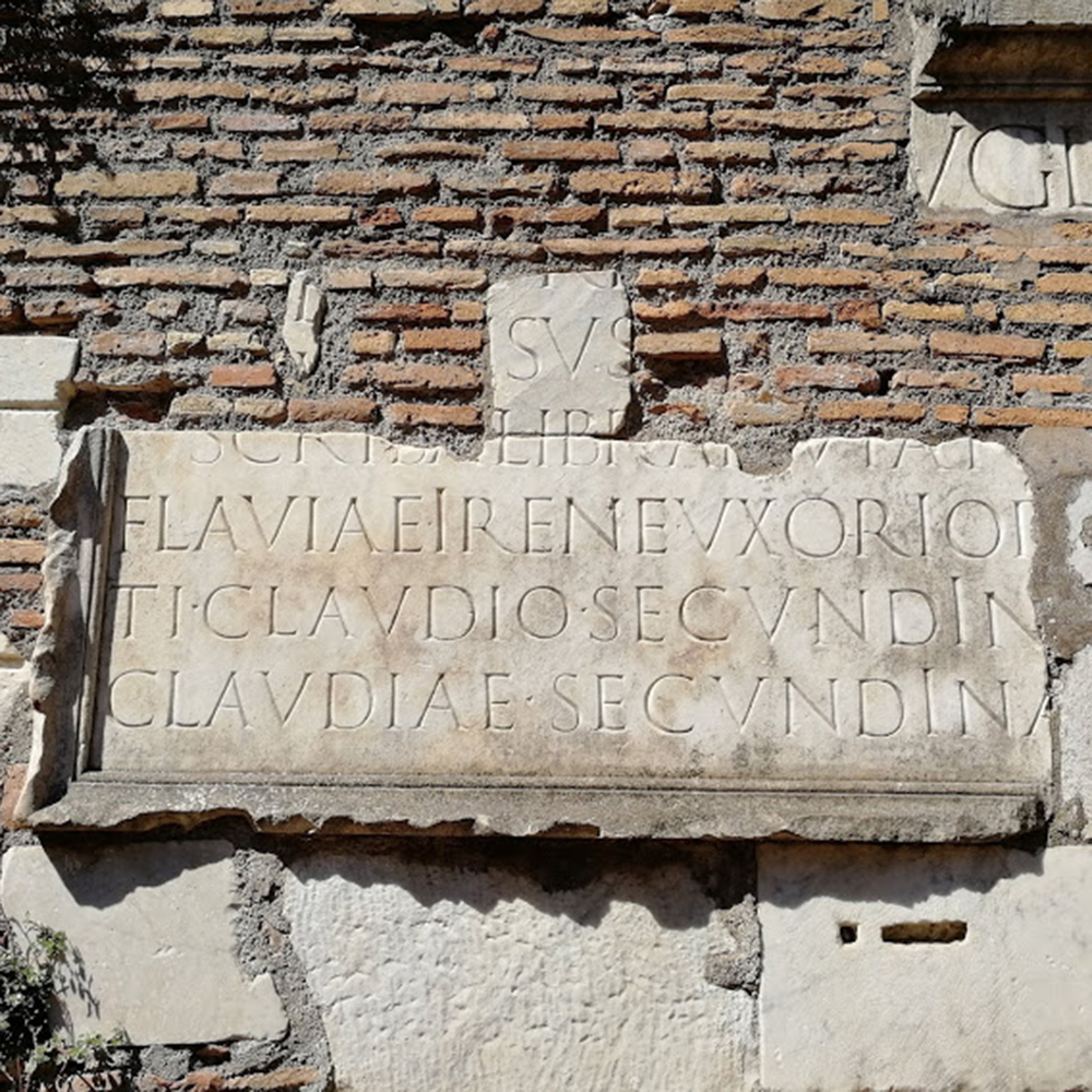 Iscrizione della tomba di Tiberio Claudio Secundino
