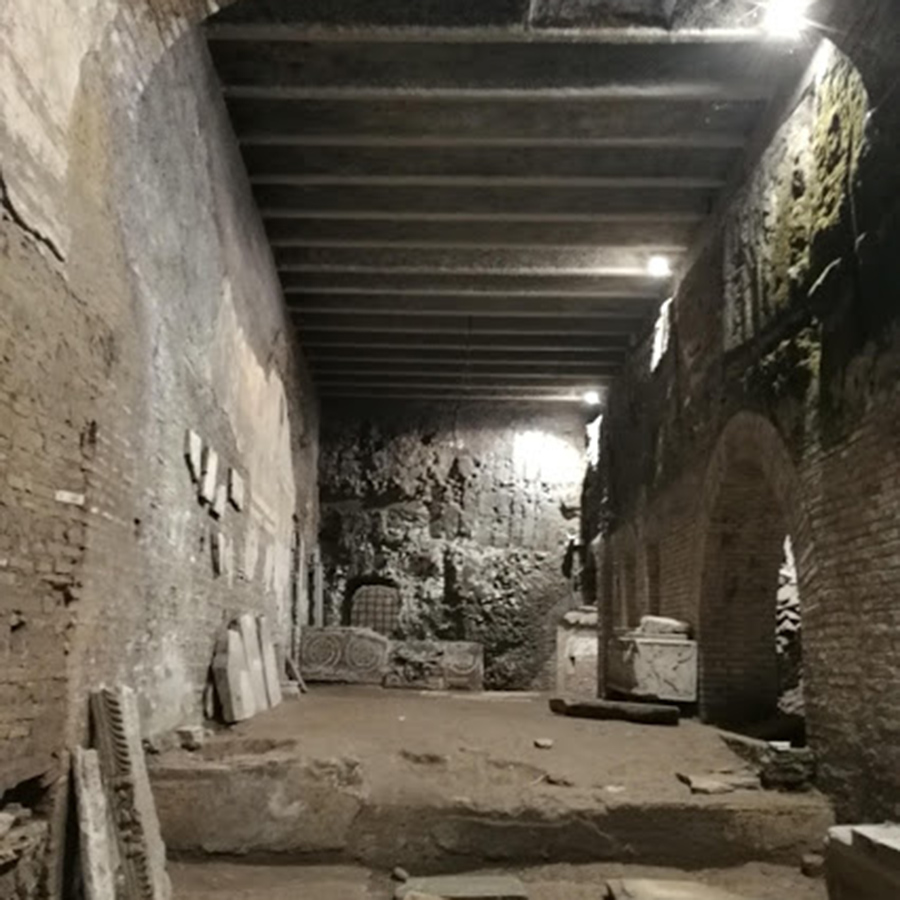 Gil ambienti sotterranei della Basilica inferiore di San Crisogono