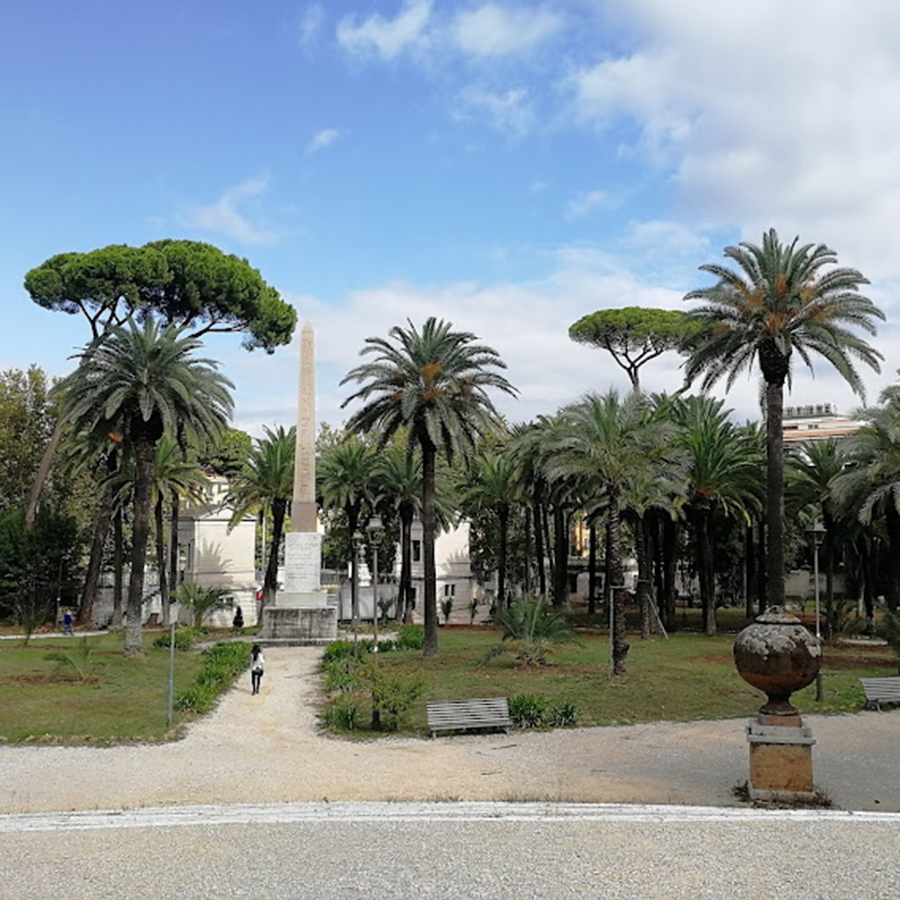 Vista sul giardino di Villa Torlonia