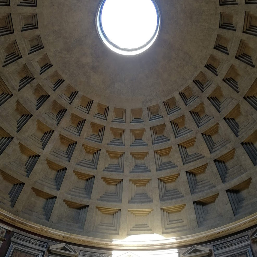 L'oculus e la cupola del Pantheon