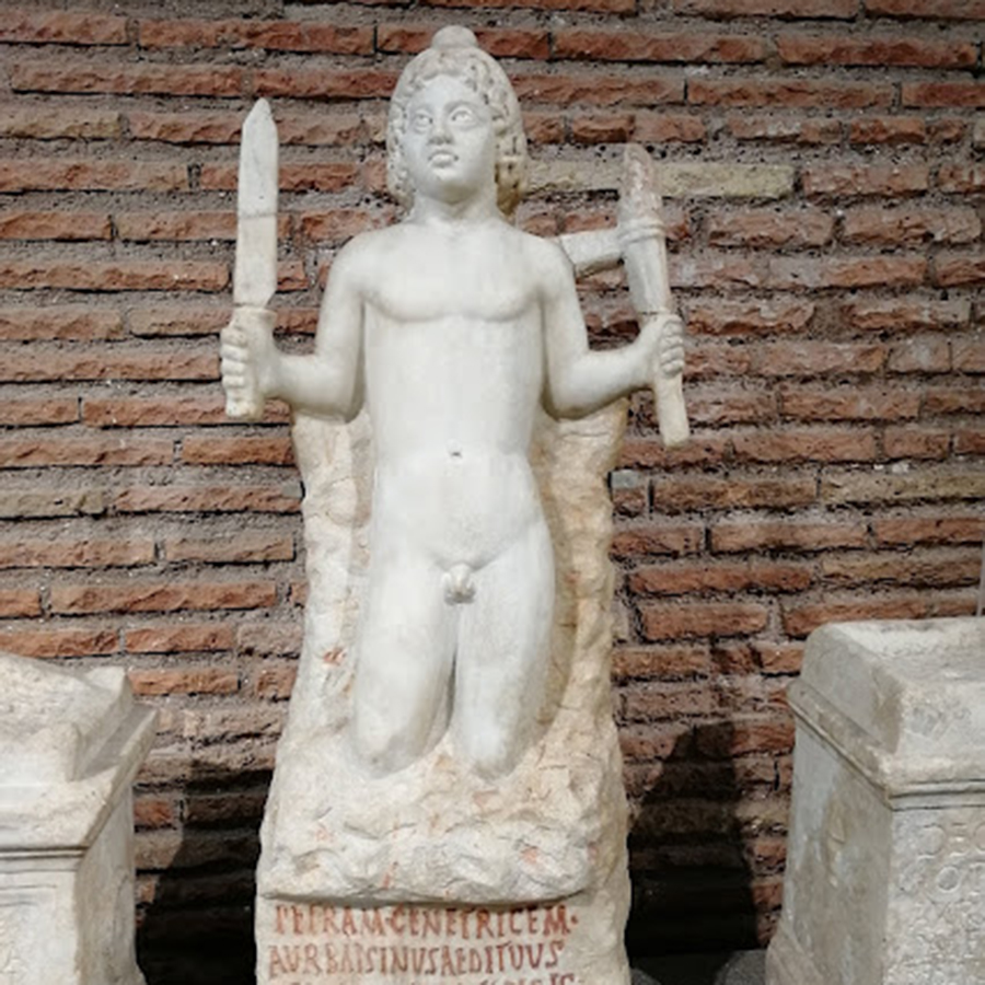 Statuetta mitraica al Museo delle Terme